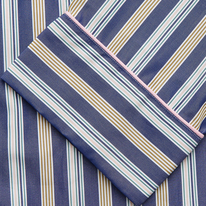 Blue Multi Stripe Harriet Women’s Pyjama Set Image 5