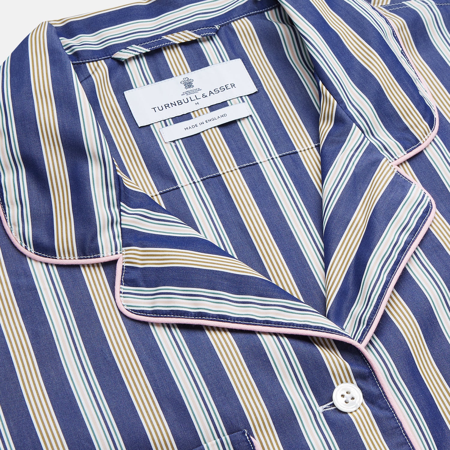 View 5 of product Blue Multi Stripe Harriet Women’s Pyjama Set