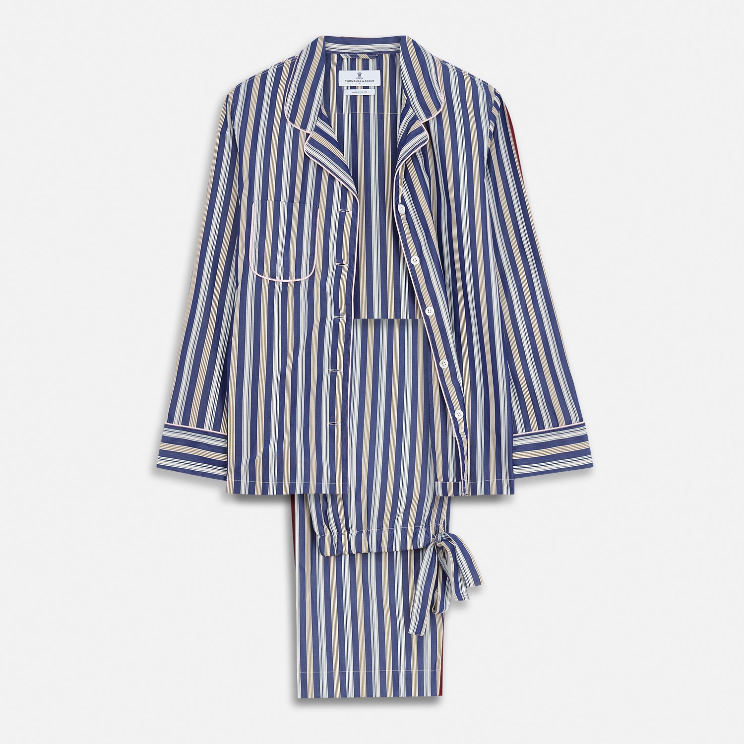View 2 of product Blue Multi Stripe Harriet Women’s Pyjama Set