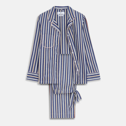 Turnbull & Asser Women's Gold Silk Harriet Pyjamas Set