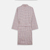 View 4 of product Burgundy Multi Check Cotton Kimono Gown