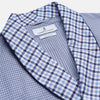 View 2 of product Blue Multi Check Contrast Cotton Gown