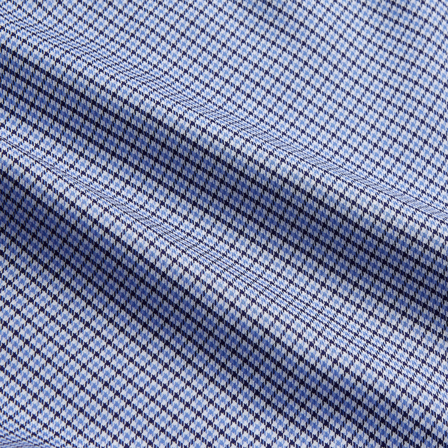 View 4 of product Blue Multi Check Contrast Cotton Gown