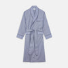 View 1 of product Blue Multi Check Contrast Cotton Gown