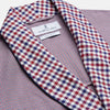 View 2 of product Burgundy Multi Check Contrast Cotton Gown