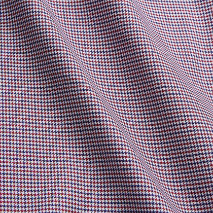 Burgundy Multi Check Contrast Cotton Gown Image 3