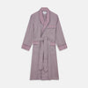 View 1 of product Burgundy Multi Check Contrast Cotton Gown