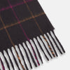 View 3 of product Purple Multi Tattersall Check Cashmere Scarf