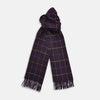 View 2 of product Purple Multi Tattersall Check Cashmere Scarf