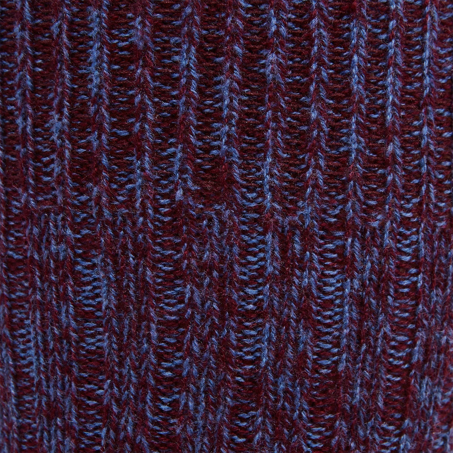 View 2 of product Burgundy Multi 3/4 Length Cashmere Socks