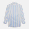 View 7 of product Blue Multi Stripe Regular Fit Shirt with T&A Collar and 3 Button Cuffs