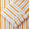 View 5 of product Orange Multi Stripe Regular Fit Shirt with T&A Collar and 3 Button Cuffs