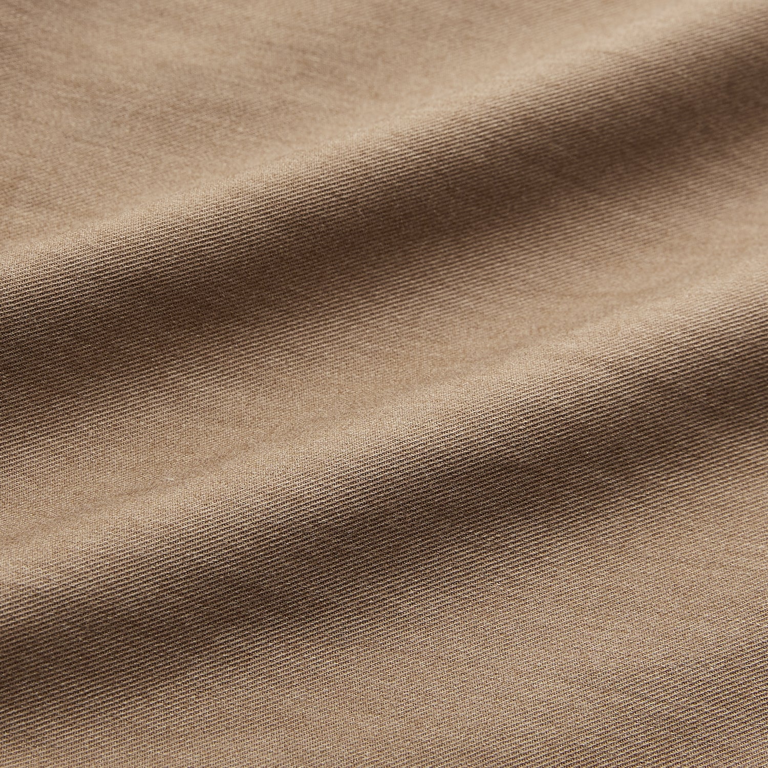 View 5 of product Brown Military Weekend Fit Cotton & Wool Shirt with Stand Collar and 1 Button Cuffs