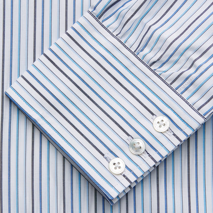 Blue Multi Blazer Stripe Regular Fit Mayfair Shirt Image 2