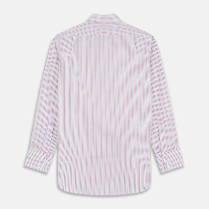 Red Multi Blazer Stripe Regular Fit Mayfair Shirt Image 3