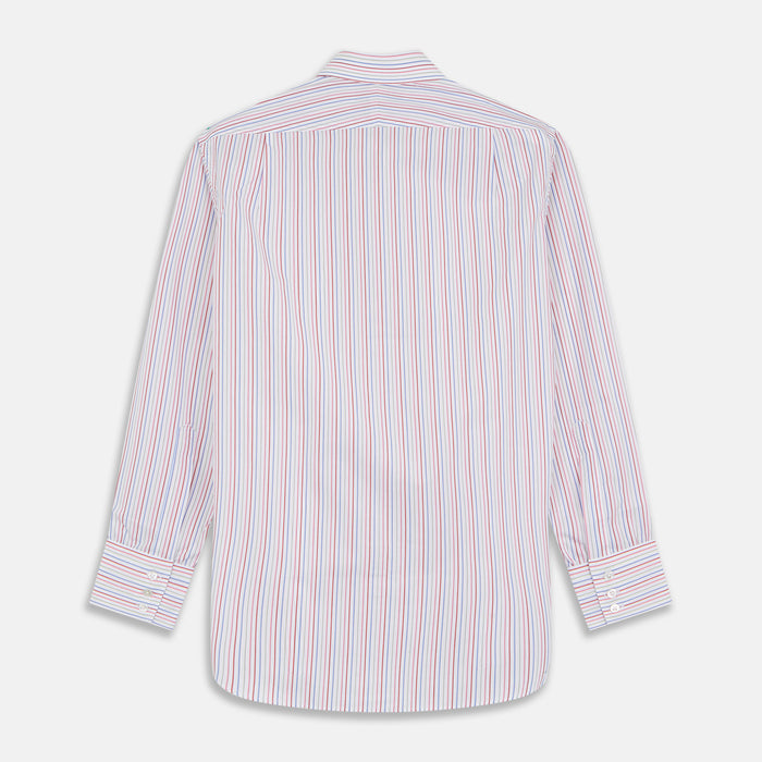 Red Multi Blazer Stripe Regular Fit Mayfair Shirt Image 3