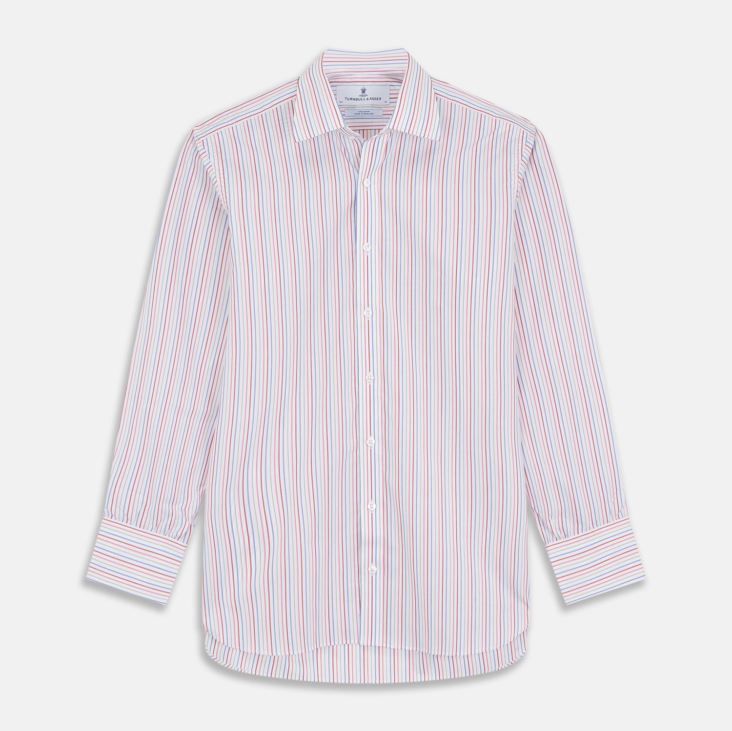 View 1 of product Red Multi Blazer Stripe Regular Fit Mayfair Shirt