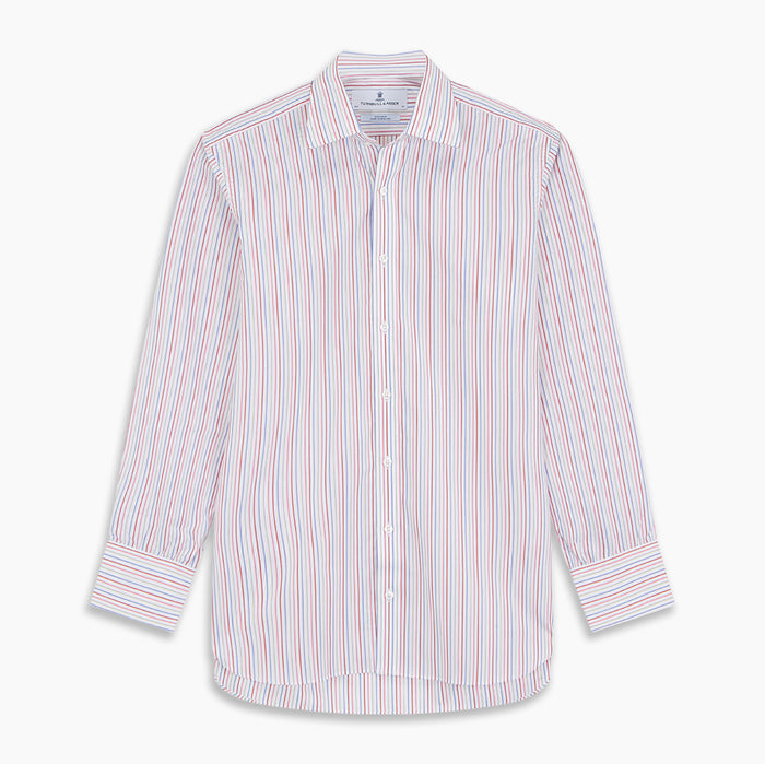 Red Multi Blazer Stripe Regular Fit Mayfair Shirt Image 4