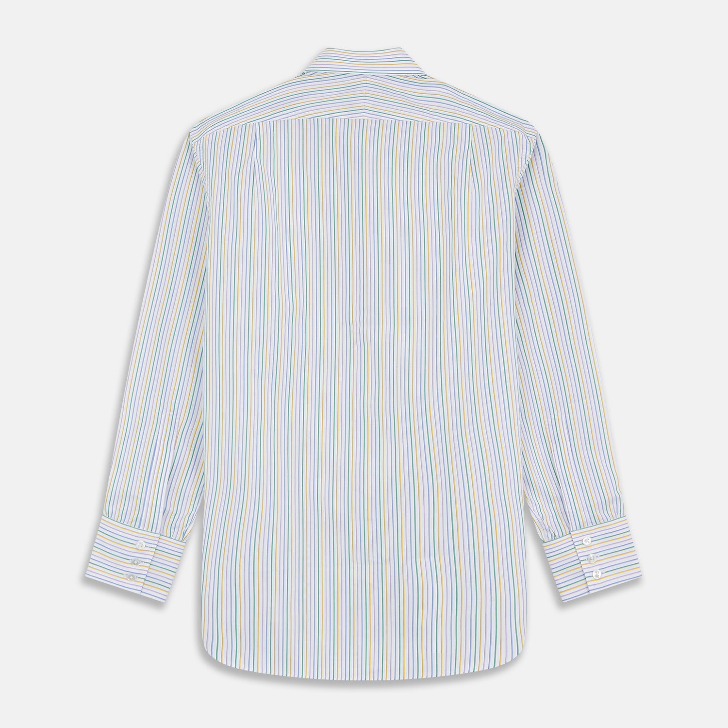 View 5 of product Yellow Multi Blazer Stripe Regular Fit Mayfair Shirt