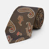 Brown Multi Paisley Silk Tie