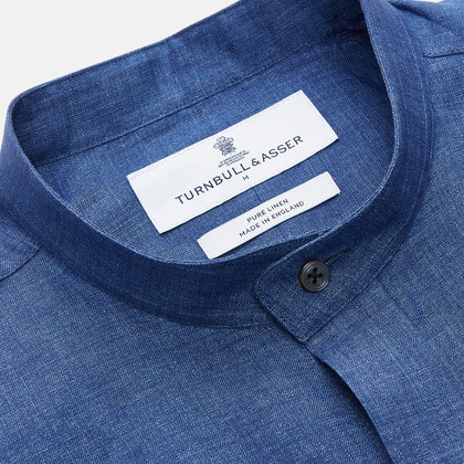 Navy Linen Weekend Fit Blake Shirt