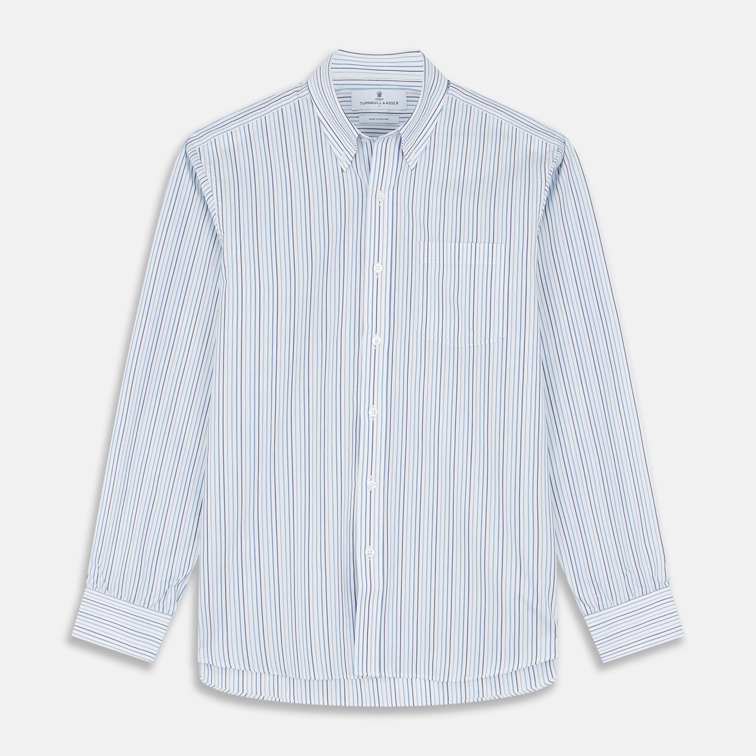 View 1 of product Blue Multi Blazer Stripe Weekend Fit Suffolk Shirt