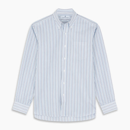 Blue Multi Blazer Stripe Weekend Fit Suffolk Shirt Image 3