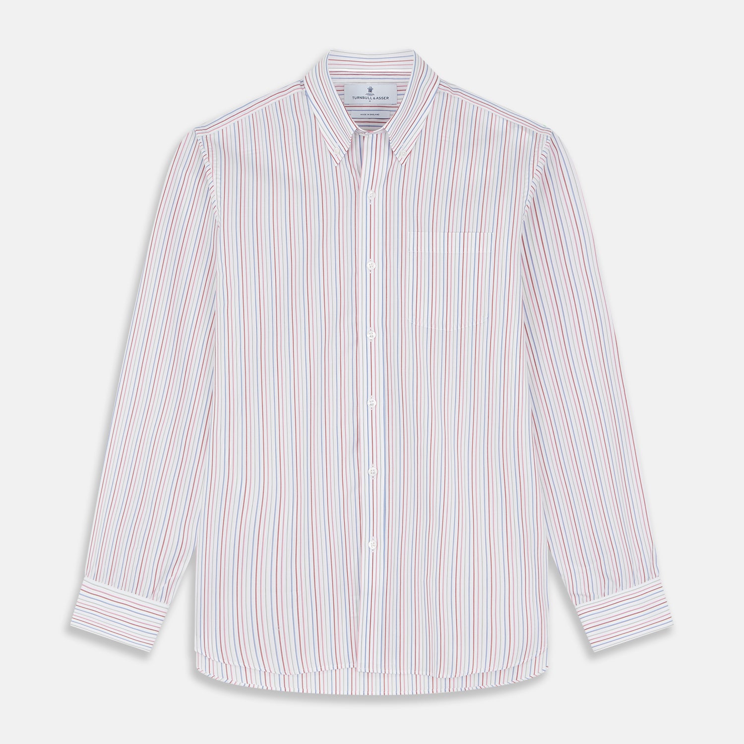 View 1 of product Red Multi Blazer Stripe Weekend Fit Suffolk Shirt