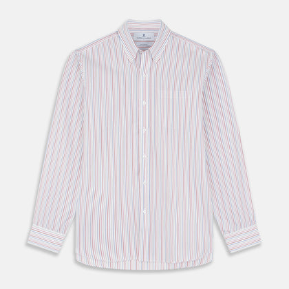 Red Multi Blazer Stripe Weekend Fit Suffolk Shirt