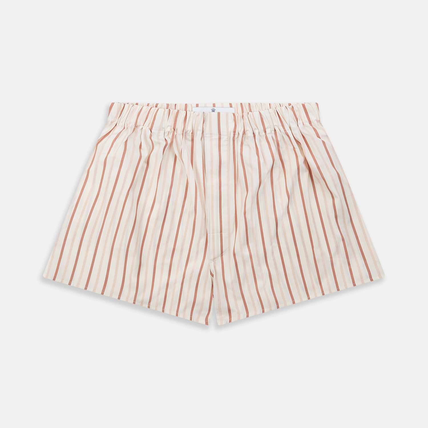 View 1 of product Burgundy Multi Striped Cotton Godfrey Boxer Shorts