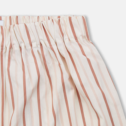 Burgundy Multi Striped Cotton Godfrey Boxer Shorts