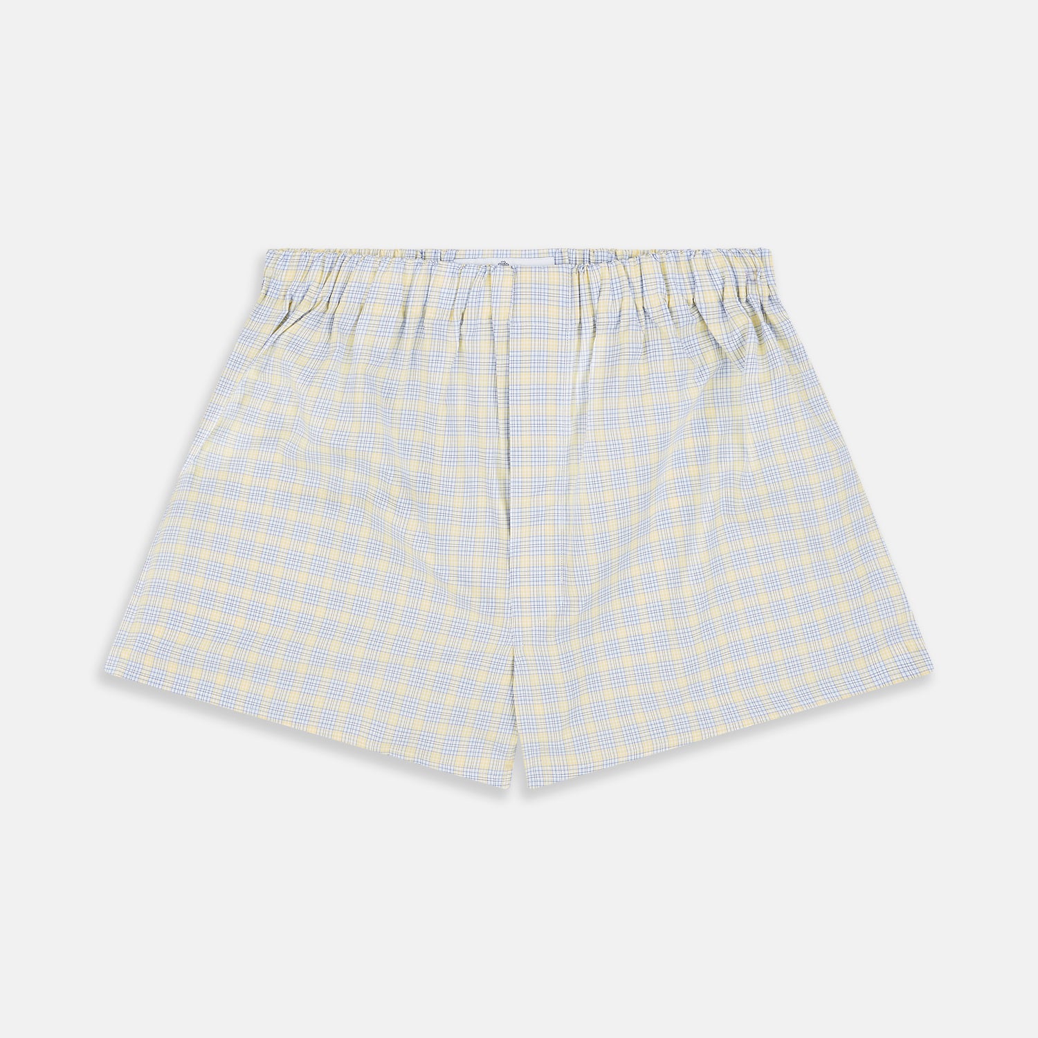 View 1 of product Yellow Multi Check Cotton Godfrey Boxer Shorts