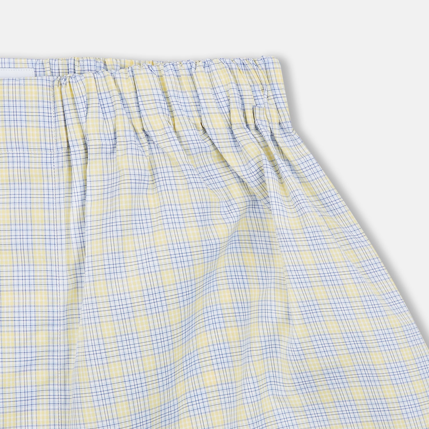 View 2 of product Yellow Multi Check Cotton Godfrey Boxer Shorts