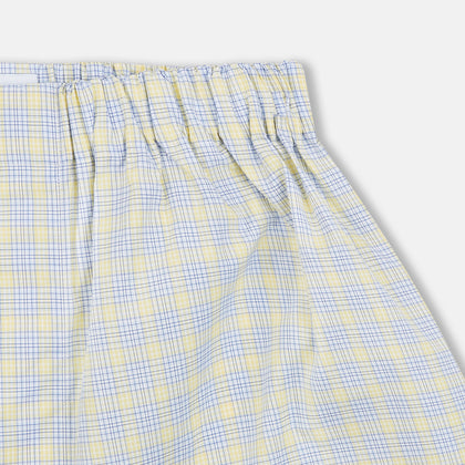 Yellow Multi Check Cotton Godfrey Boxer Shorts