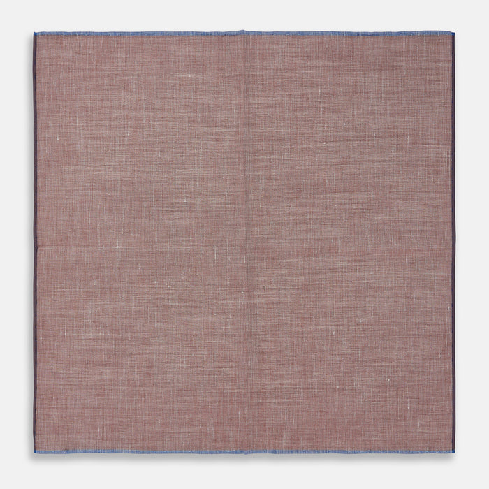 Burgundy Cotton-Blend Handkerchief Image 3