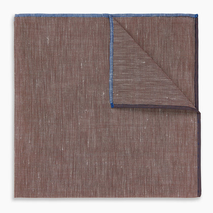 Burgundy Cotton-Blend Handkerchief Image 4