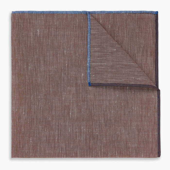 Burgundy Cotton-Blend Handkerchief Image 4