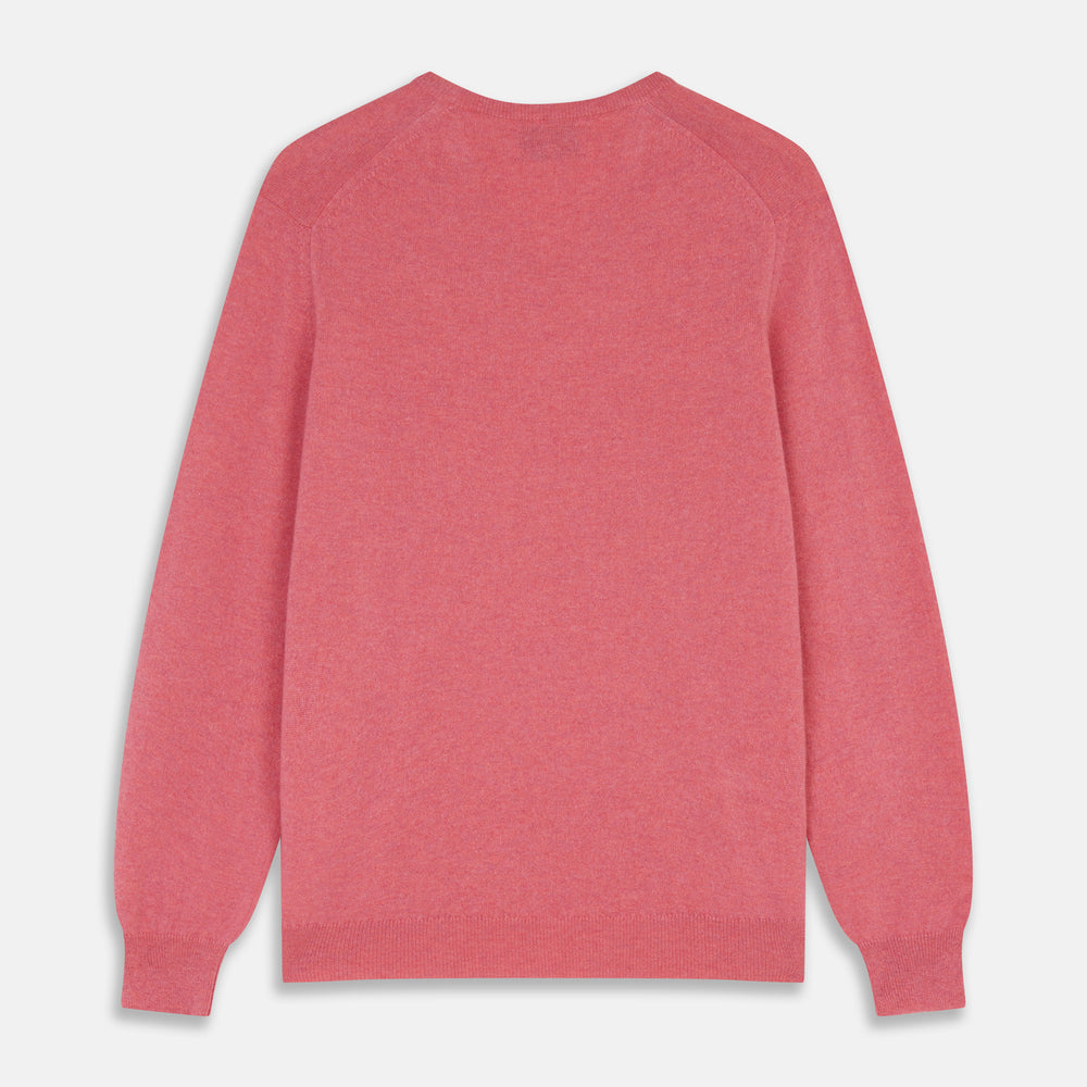 Pink Cashmere Paden V-Neck Jumper