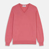 View 1 of product Pink Cashmere Paden V-Neck Jumper