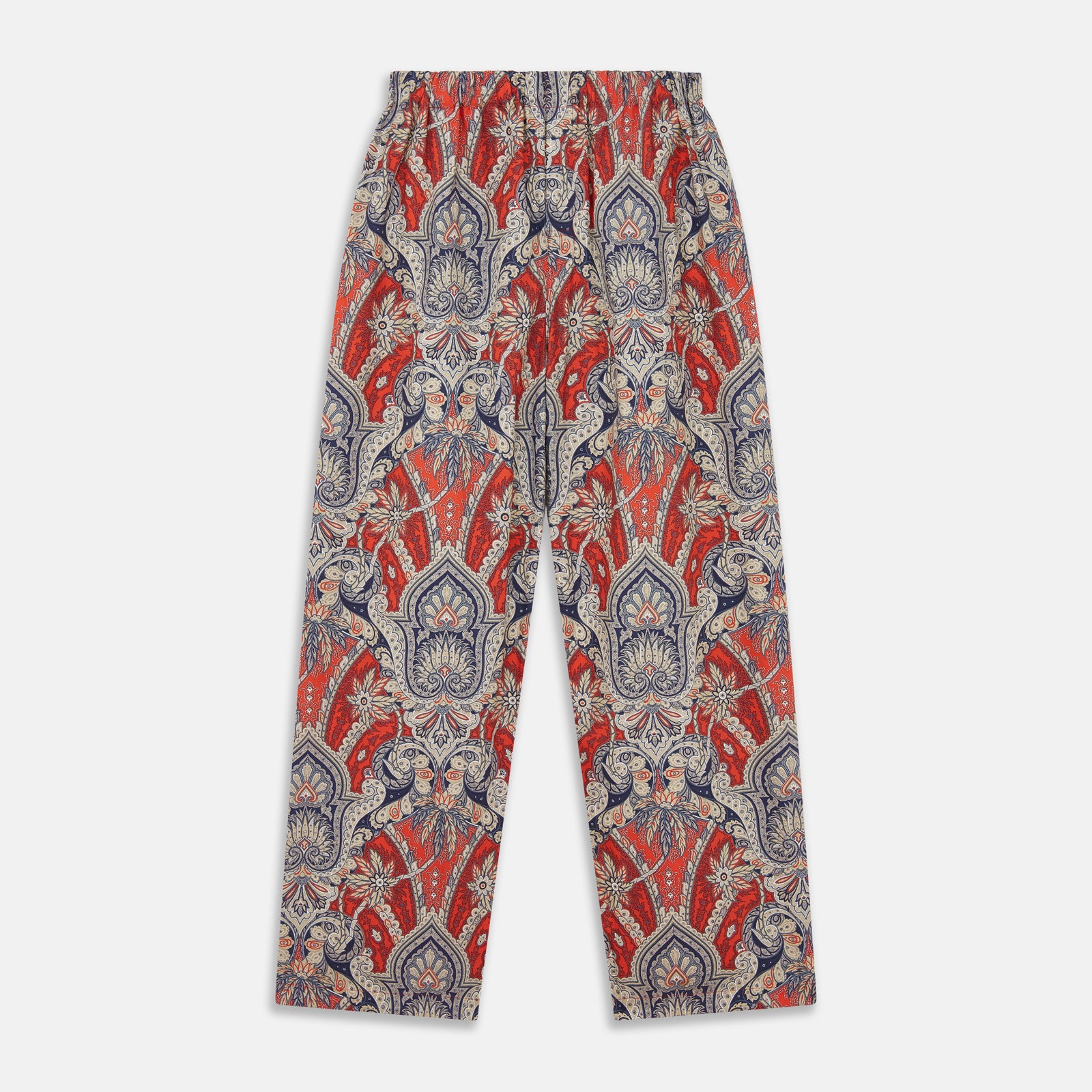 View 5 of product Red Baroque Silk-Blend Hyde Pyjama Set
