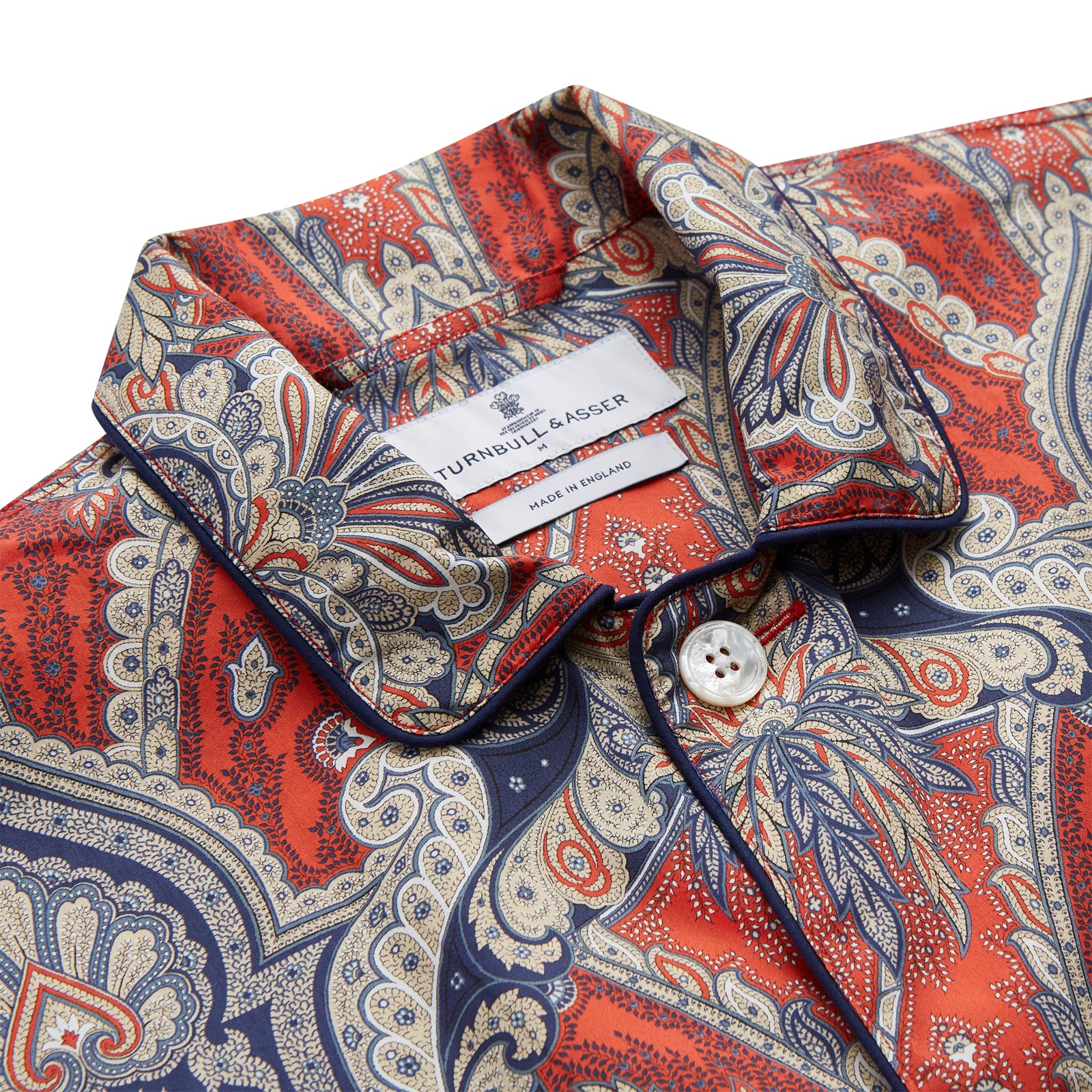View 2 of product Red Baroque Silk-Blend Hyde Pyjama Set