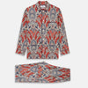 View 1 of product Red Baroque Silk-Blend Hyde Pyjama Set