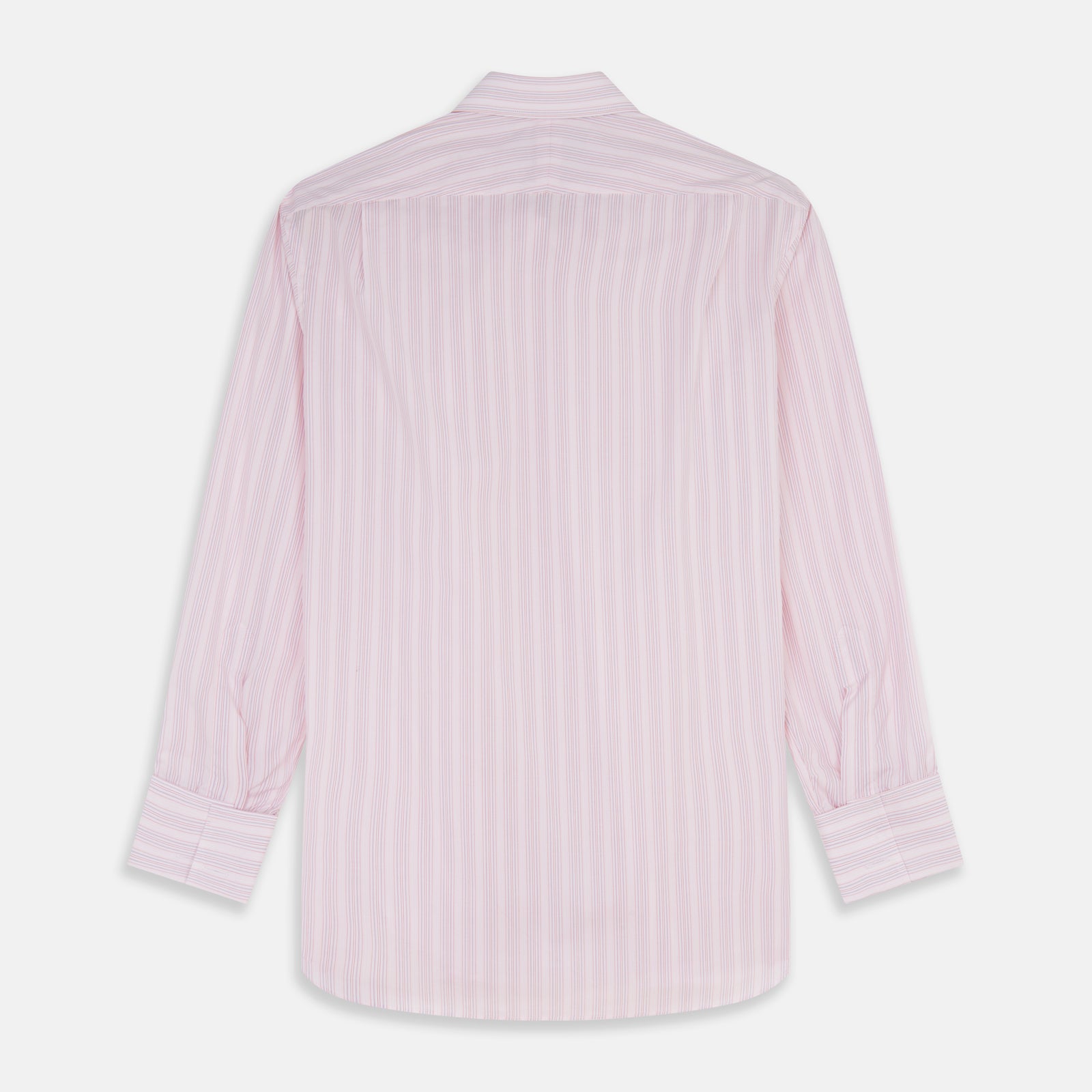 View 5 of product Pink and Peach Multi Stripe Cotton Regular Fit Whitby Shirt
