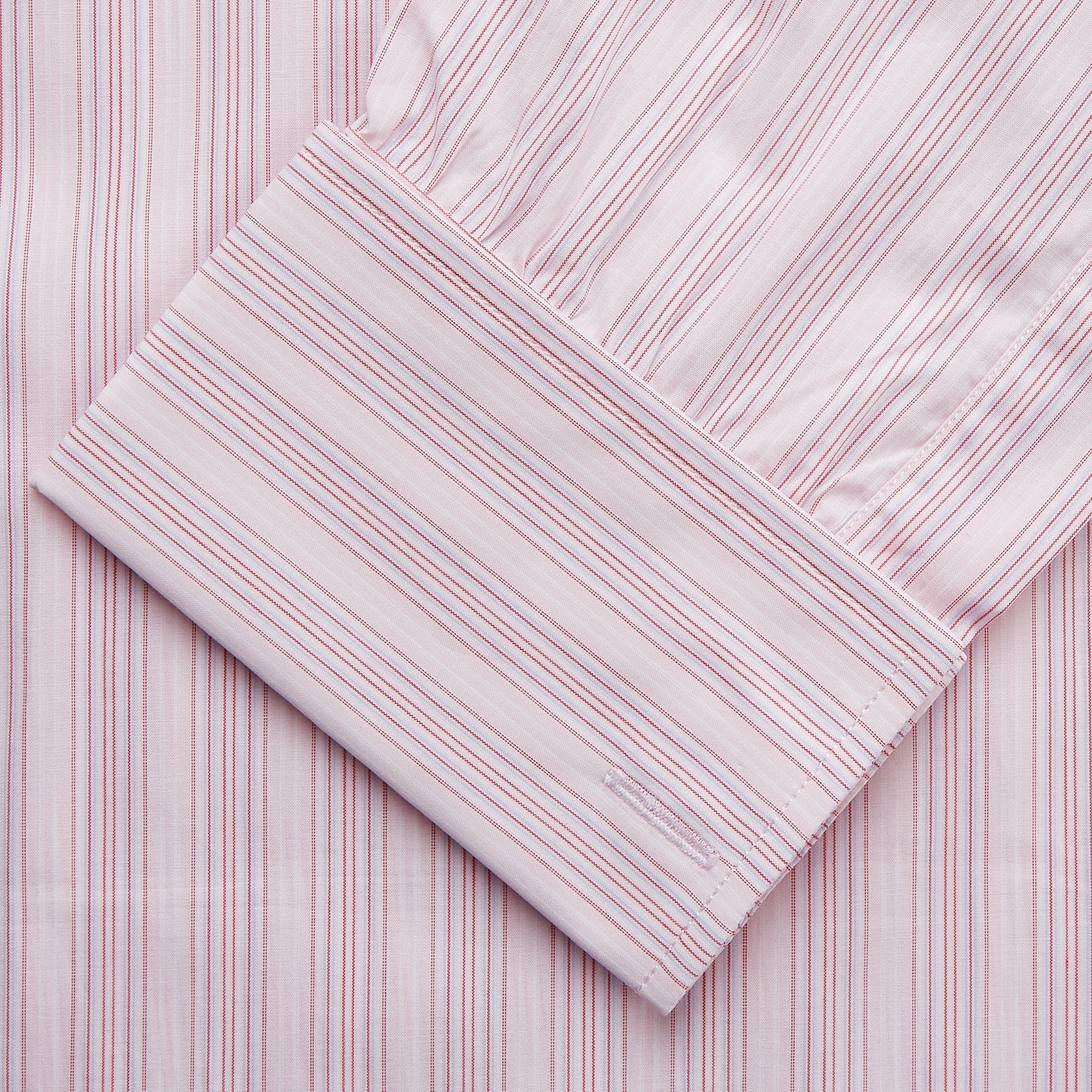 Pink and Peach Multi Stripe Cotton Regular Fit Whitby Shirt