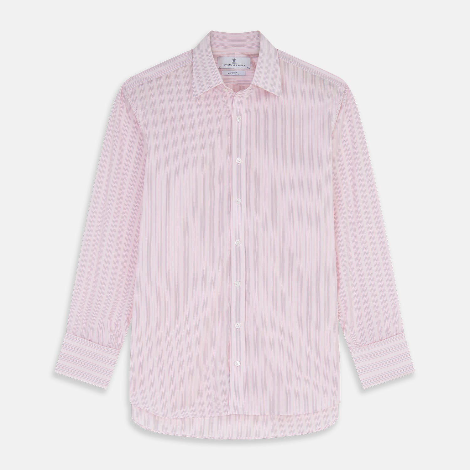 View 1 of product Pink and Peach Multi Stripe Cotton Regular Fit Whitby Shirt