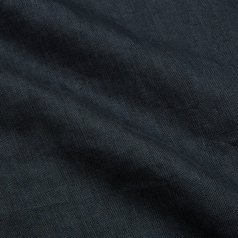 Grey Cotton and Linen Blend Holiday Fit Winnington Shirt