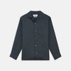 View 1 of product Grey Cotton and Linen Blend Holiday Fit Winnington Shirt