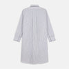 View 5 of product White and Navy Striped Cotton Sussex Nightshirt