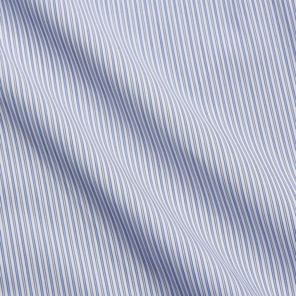 Blue Multi Stripe Cotton Regular Fit Whitby Shirt Image 3