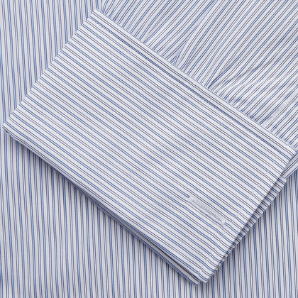 Blue Multi Stripe Cotton Regular Fit Whitby Shirt Image 2
